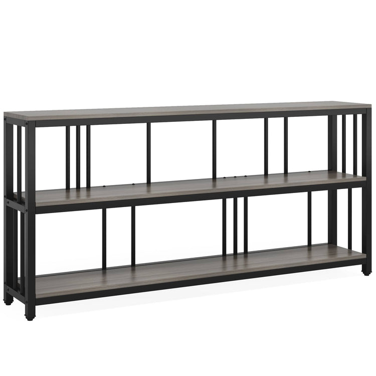 Console Table, 70.9" Sofa Table, 3 Tiers Narrow Long Sofa Table Tribesigns