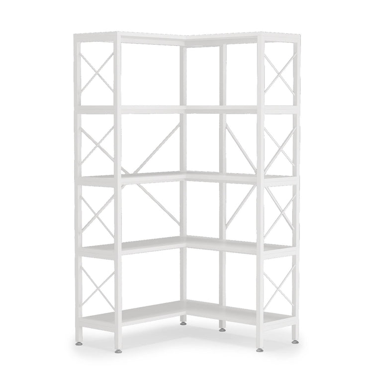 Tribesigns Corner Bookshelf, 5-Shelf Corner Etagere Bookcase, Corner Display Rack Tribesigns