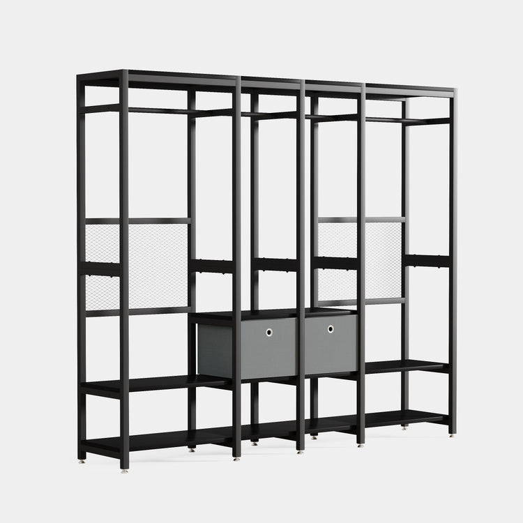 Freestanding Closet Organizer, Heavy Duty Clothes Closet Tribesigns