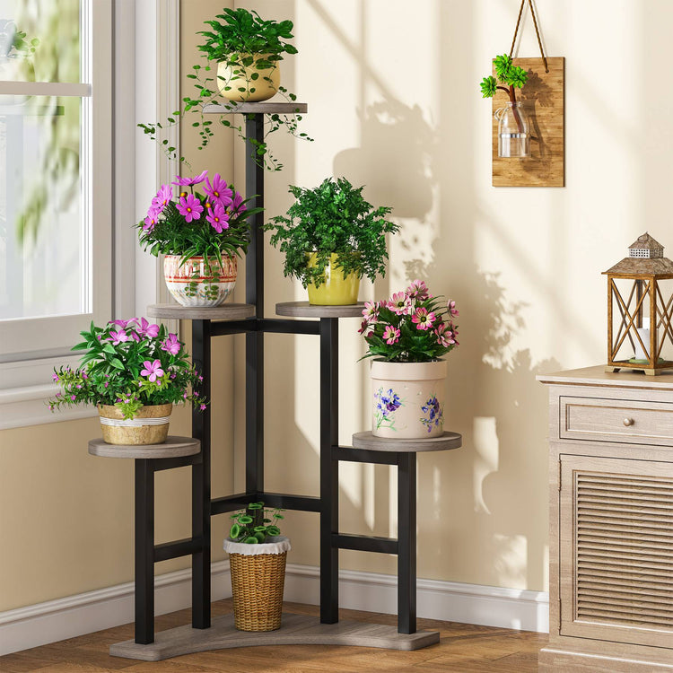 Corner Plant Stand Indoor, 6 Tiered Plant Shelf Flower Stand Tribesigns