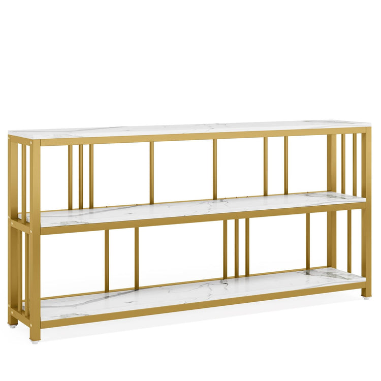 Console Table, 70.9" Sofa Table, 3 Tiers Narrow Long Sofa Table Tribesigns