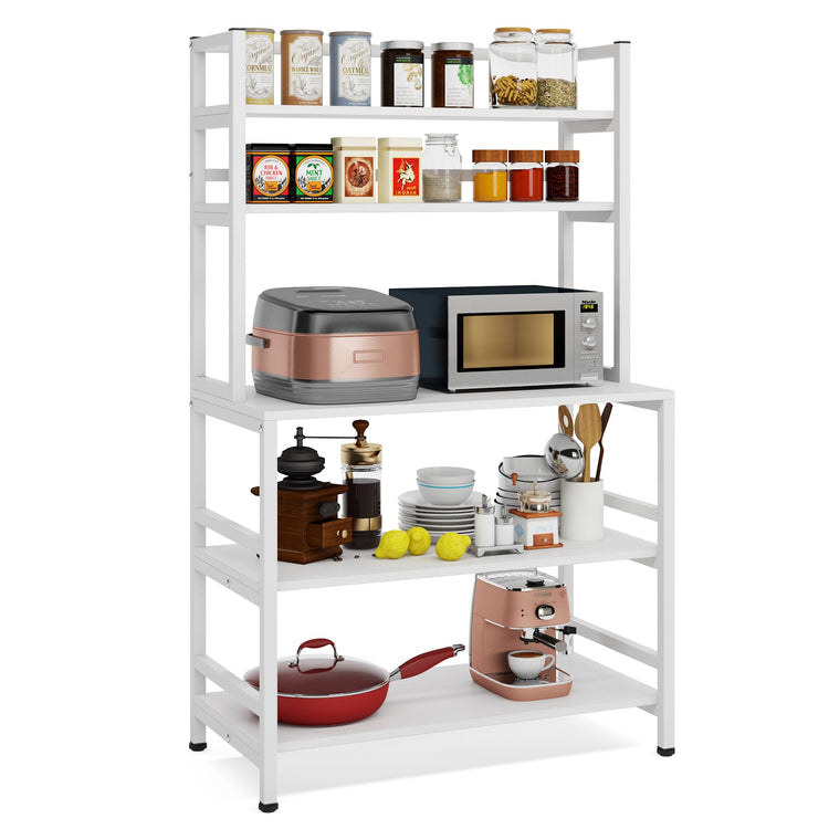 Kitchen Baker's Rack, 5-Tier Freestanding Kitchen Utility Storage Shelf Tribesigns