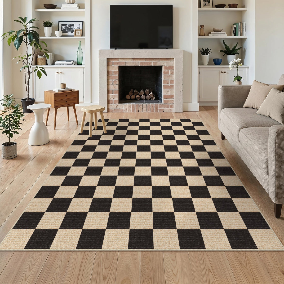 5x7/8x10 Large Geometric Area Rugs, Soft Washable Rug for Bedroom Non-Slip