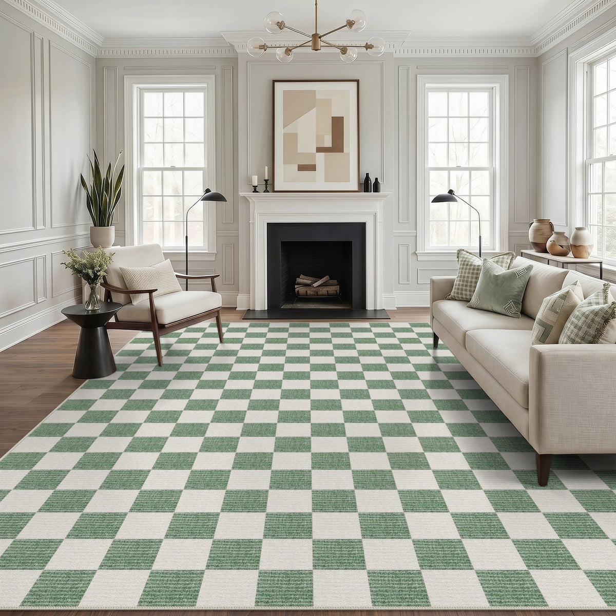 5x7/8x10 Large Geometric Area Rugs, Soft Washable Rug for Bedroom Non-Slip