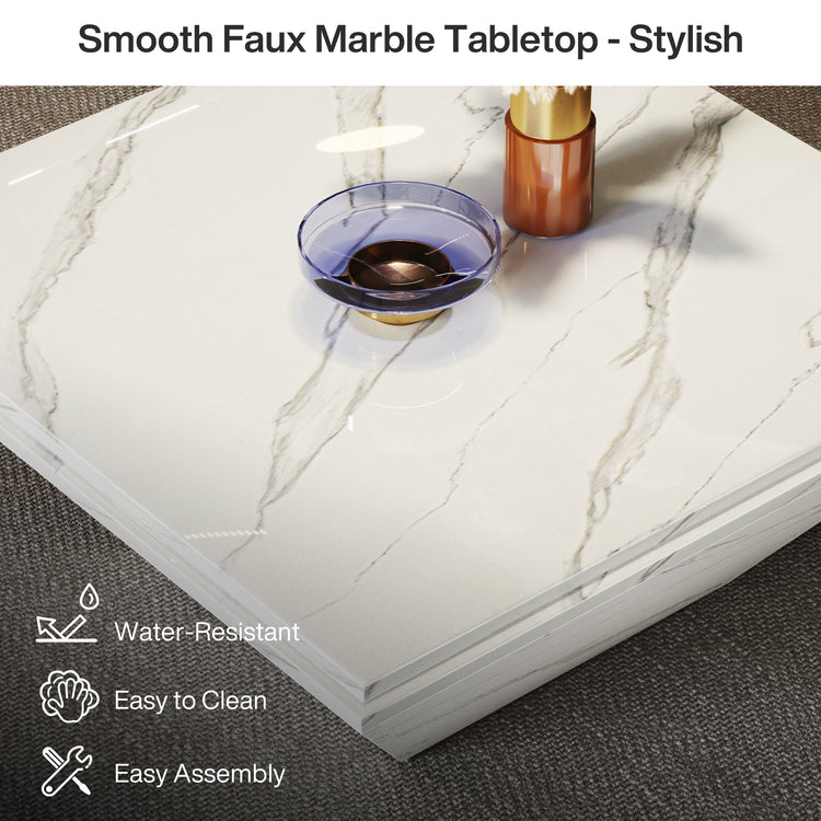 Faux Marble Center Table