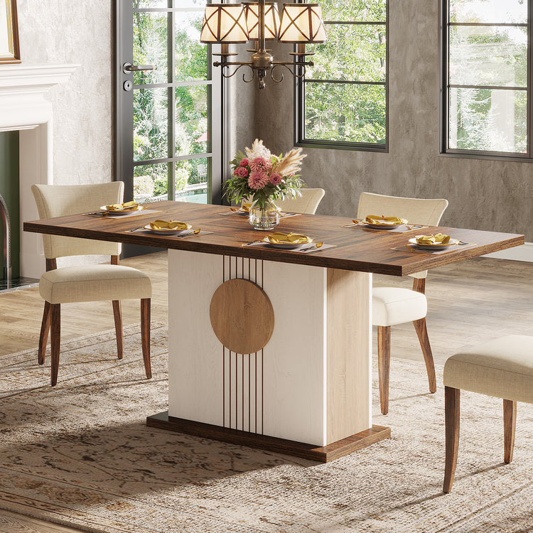 Farmhouse Wood Kitchen Table