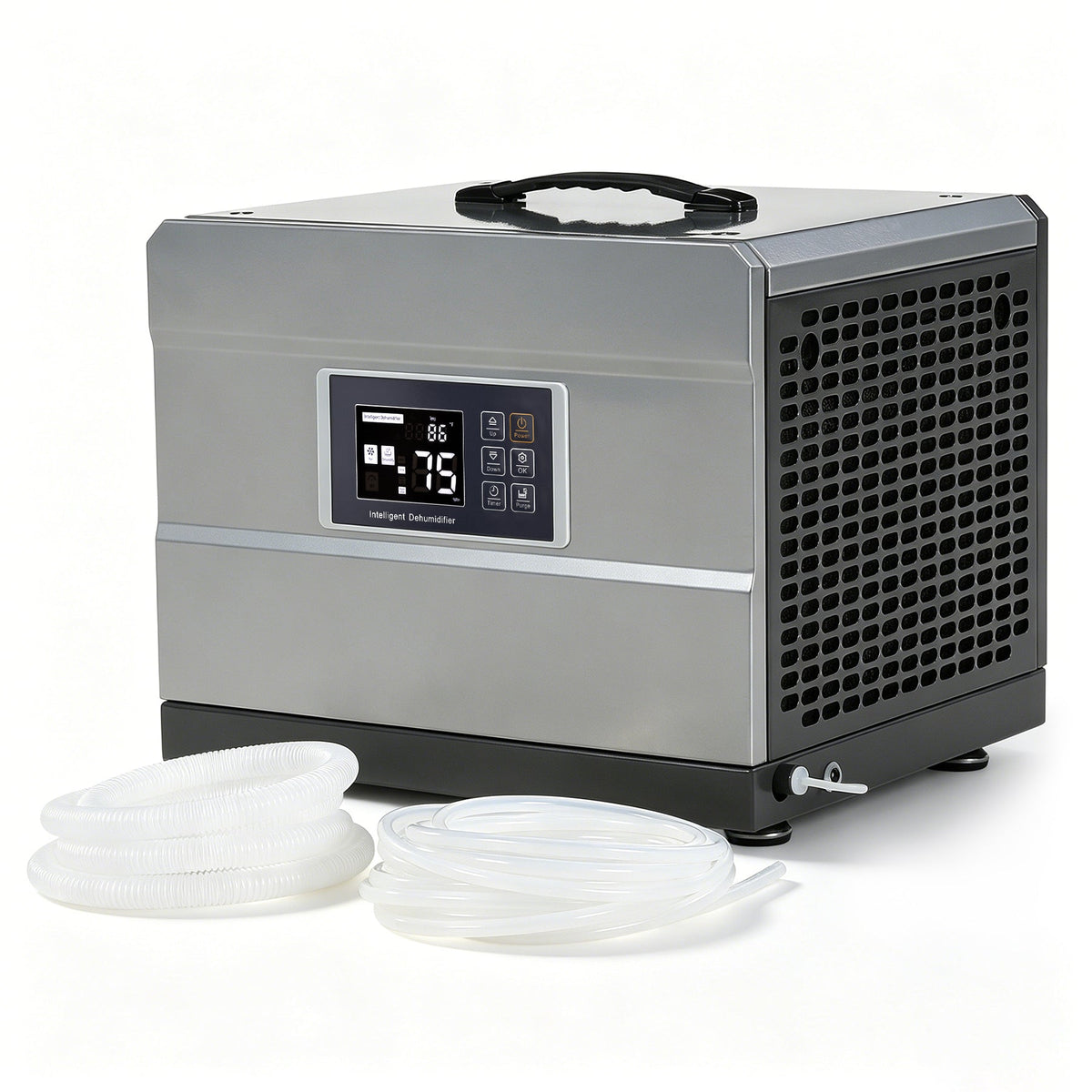 70 Pints Commercial Dehumidifier with Pump & Drain Hose for 1000 Sq. Ft, Auto Defrost, Washable Filter