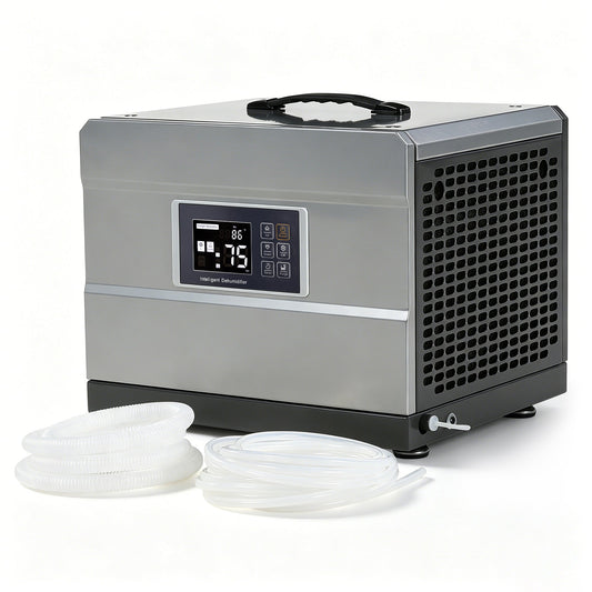 70 Pints Commercial Dehumidifier with Pump & Drain Hose for 1000 Sq. Ft, Auto Defrost, Washable Filter