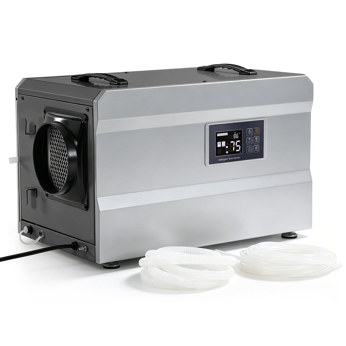 145 Pints Commercial Dehumidifier with Pump & Drain Hose for 1600 Sq. Ft, Auto Defrost, Washable Filter