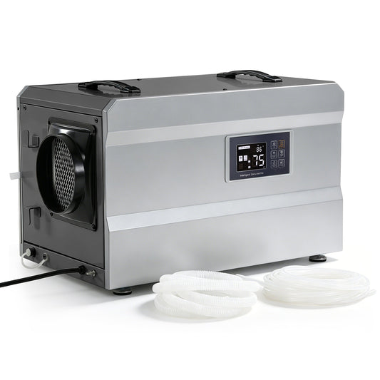 145 Pints Commercial Dehumidifier with Pump & Drain Hose for 1600 Sq. Ft, Auto Defrost, Washable Filter