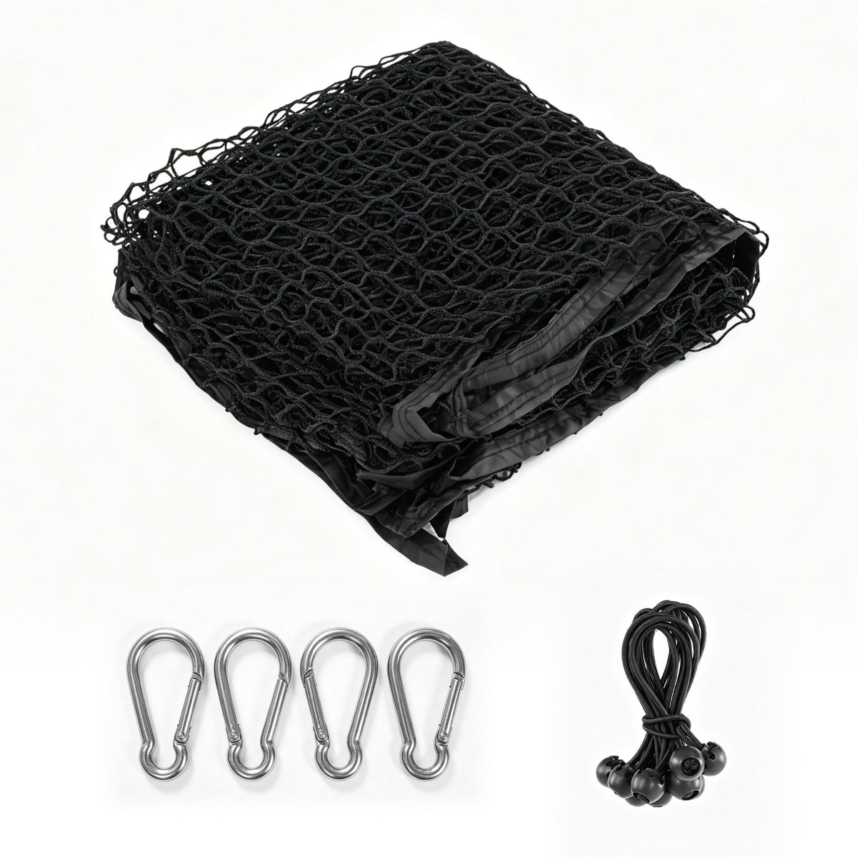 Sports Netting, Nylon Golf Net 10x10, High Impact Golf Practice Net for Backyard, 4 Hooks & 12 Bungee Cords