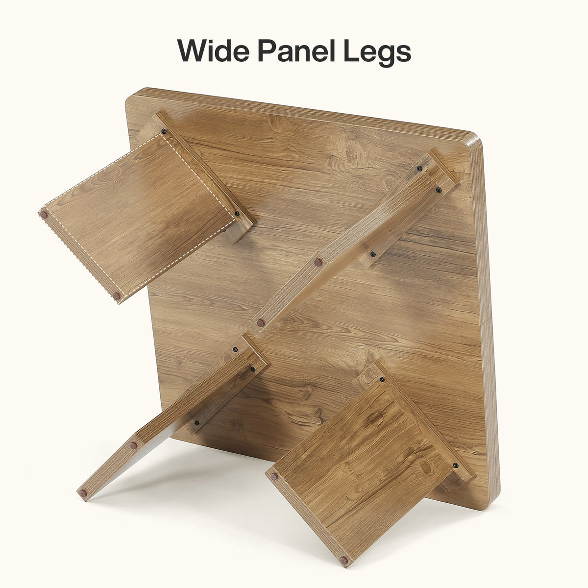 Tribesigns 31.5-Inch Farmhouse Coffee Table with Thickened Tabletop, Square Wood Center Table for Small Spaces