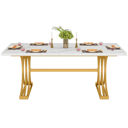 Marble Top Modern Dining Table