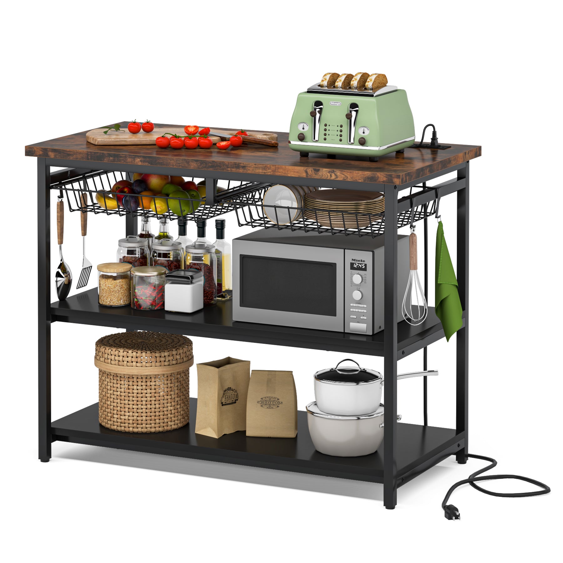 Island Table with Power Outlets