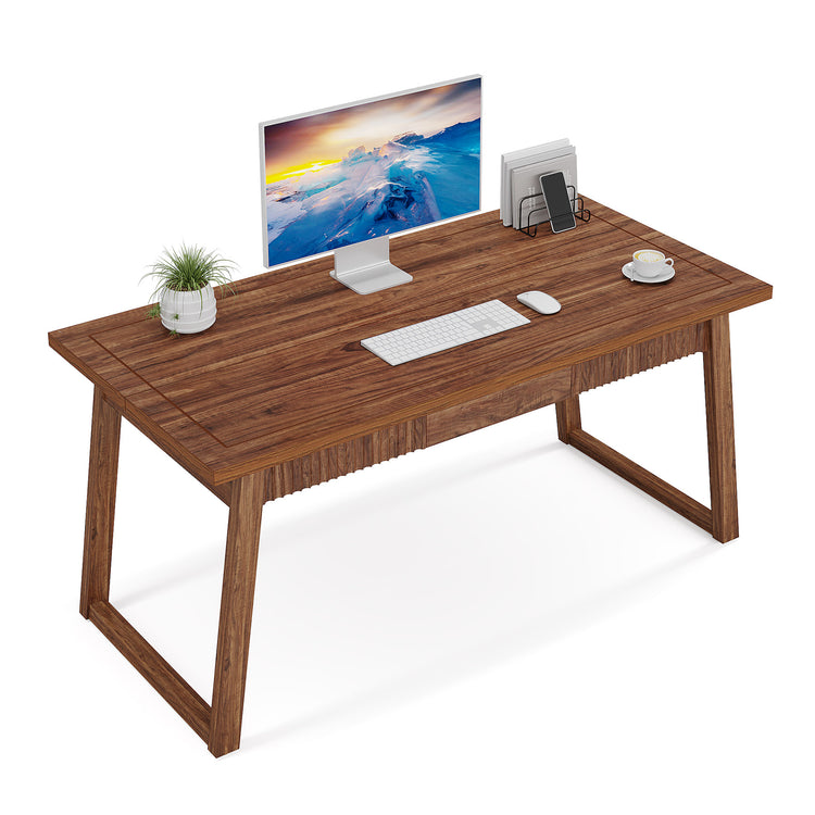 55" Wood Computer Desk