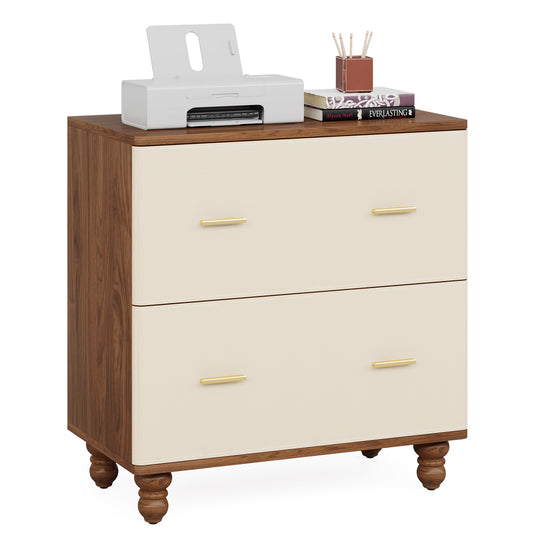 Saddle Leather Drawers File Cabinet