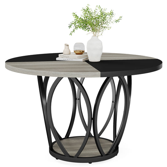 Round Kitchen Table for 4-6