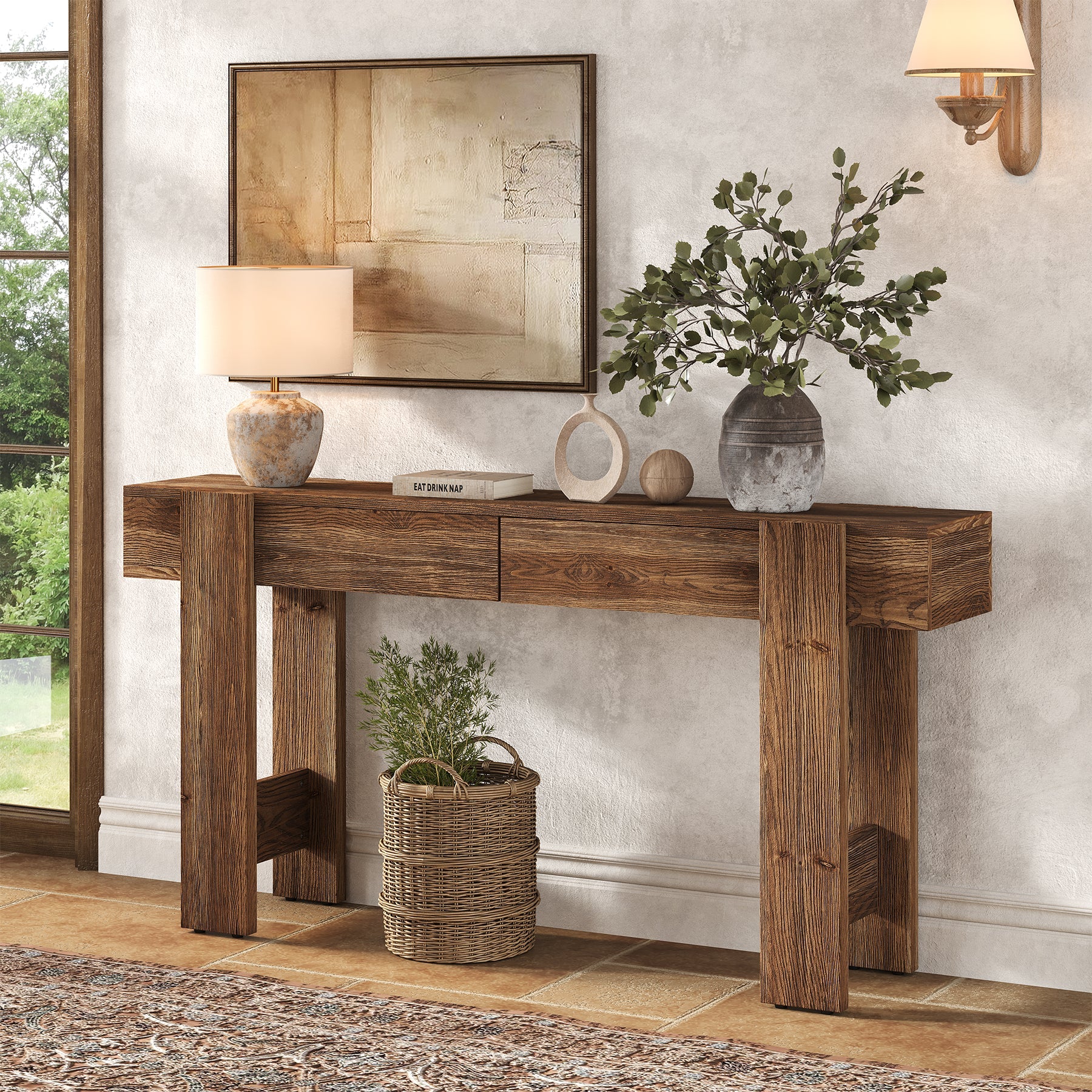 Solid Wood Console Table, 63