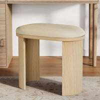 23.6" Vanity Stool Chair, Ottoman Stool Foot Rest for Couch with Cushion