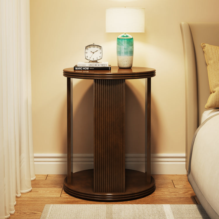 Round Side Table Nightstand