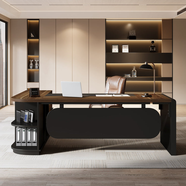 #Color_Light Walnut & Black