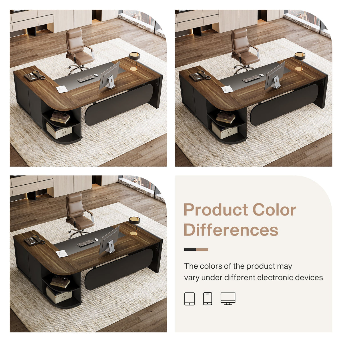 #Color_Light Walnut & Black