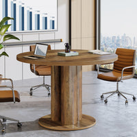 31.5" Round Conference Table, Office Table Meeting Room Desk for 4