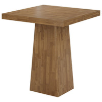 31.5" Square Bar Table, Industrial Counter Height Pub Cocktail Unit Dining Table
