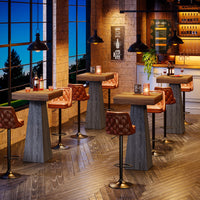 37.4" Bar Table, Square Pub Table Dining Room Table