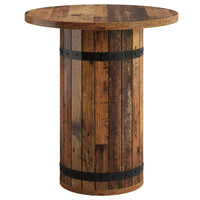 39.4" Bar Table, Round Bistro Pub Table for Kitchen