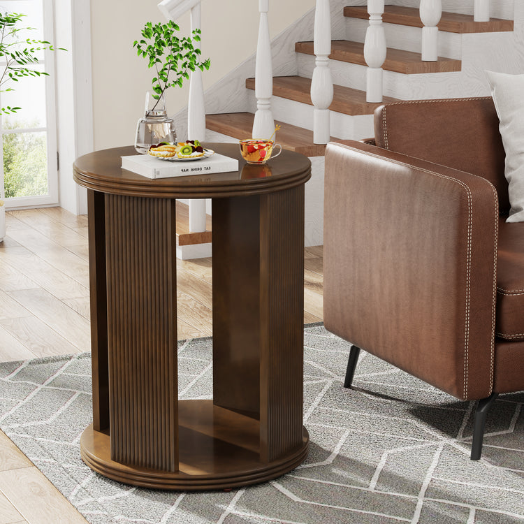 Round Side Table Nightstand