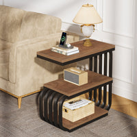 3 Tier End Table, Vintage Side or Bedside Stand for Living Room