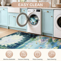 3x5/5x7 Swan Lake in oil painting style Area Rugs