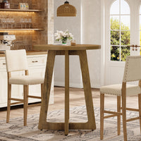 40" Bar Table, Round Bar Height Bistro Pub Table (Only Table)