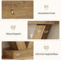 41.3" Console Table, Sofa Entryway Table Behind Couch with V-Shaped Legs