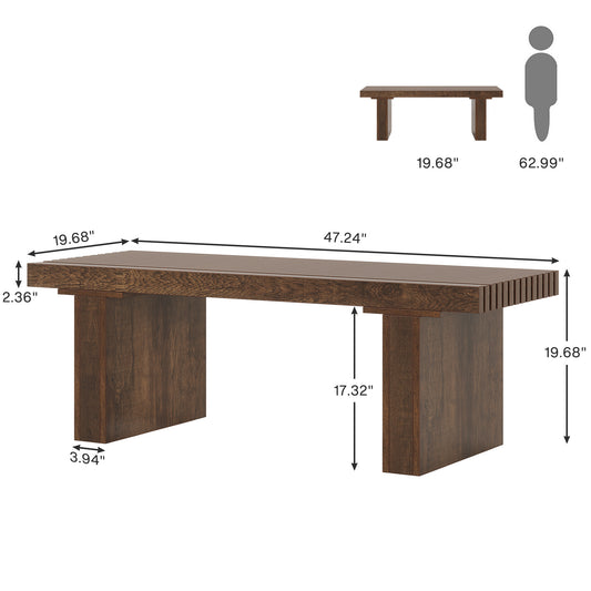 Wood Rectangle Center Table