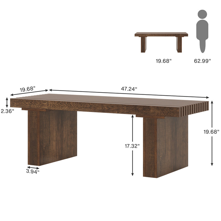 Wood Rectangle Center Table