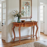 47.2" Console Table, Vintage Entryway Table with 2 Shelves