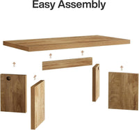47" Coffee Tables, Rectangle Center Tea Coffee Table with Thicken Base