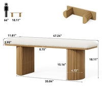 47" Entryway Bench, Wood Upholstered Shoe Bench End of Bed Bench