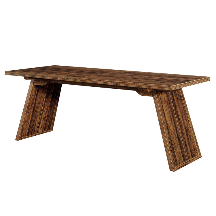 Rectangular Dining Table for 6-8 People, 70.87" Farmhouse Kitchen Table