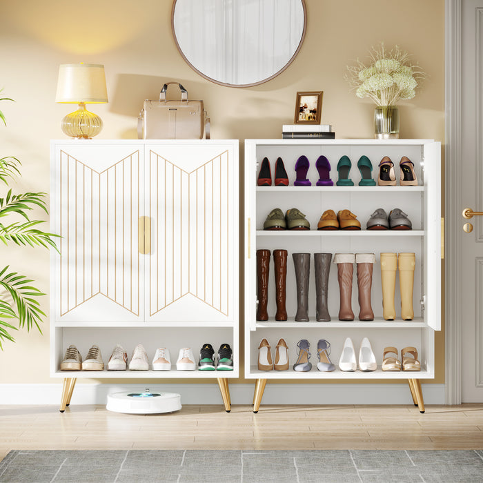 Wooden Shoe Cabinet