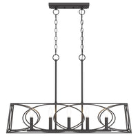 5-Lights Light Fixture, Modern Chandeliers Kitchen Island Ceiling Lighting