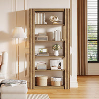 5-Tier Bookcase, 70.8" Bookshelf Floor Standing Display Storage Racks