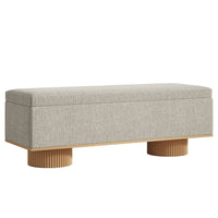 50.4" Shoe Bench, Upholstered Entryway Bench with Flip Up Storage