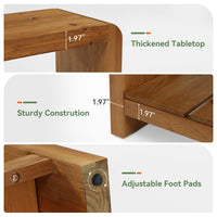 59" Solid Wood Entryway Bench, Farmhouse End of Bed Seating Shoe Bench with Storage