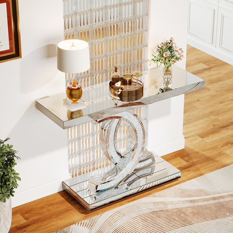 Modern Mirrored Sofa Table