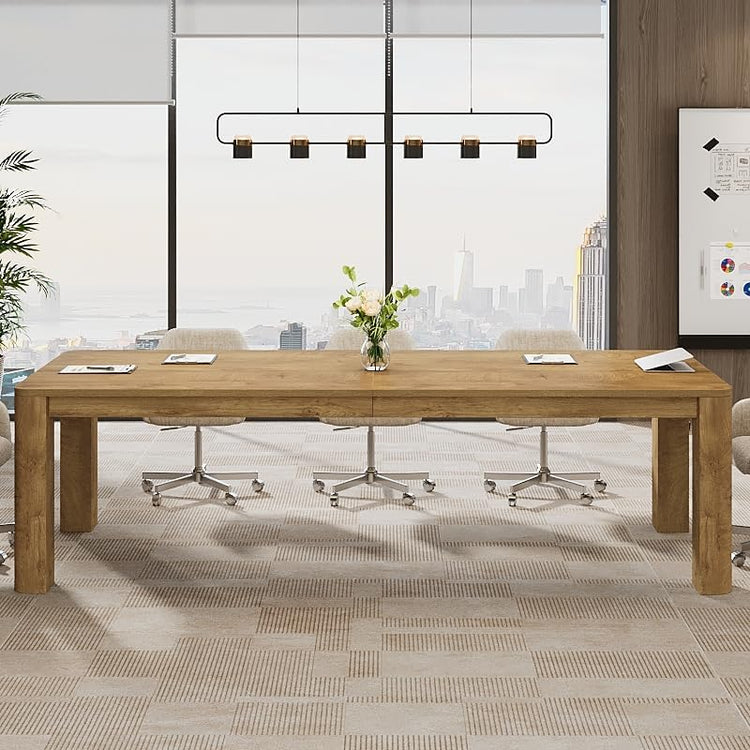 6.56 FT Conference Table for 6-8 People, 78.74" Executive Desk with Sturdy Legs