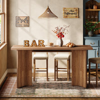 62.99" Bar Table, Modern Long Kitchen Bar Unit for Pub