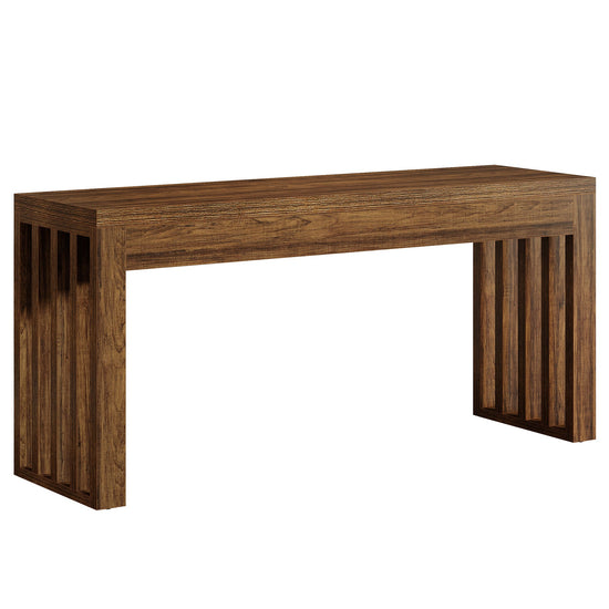 63" Bar Table, Farmhouse Counter Height Pub Dining Table for Bistro